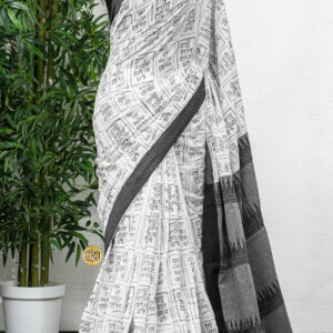 HANDLOOM SOFT COTTON SCREEN PRINTED SHARI