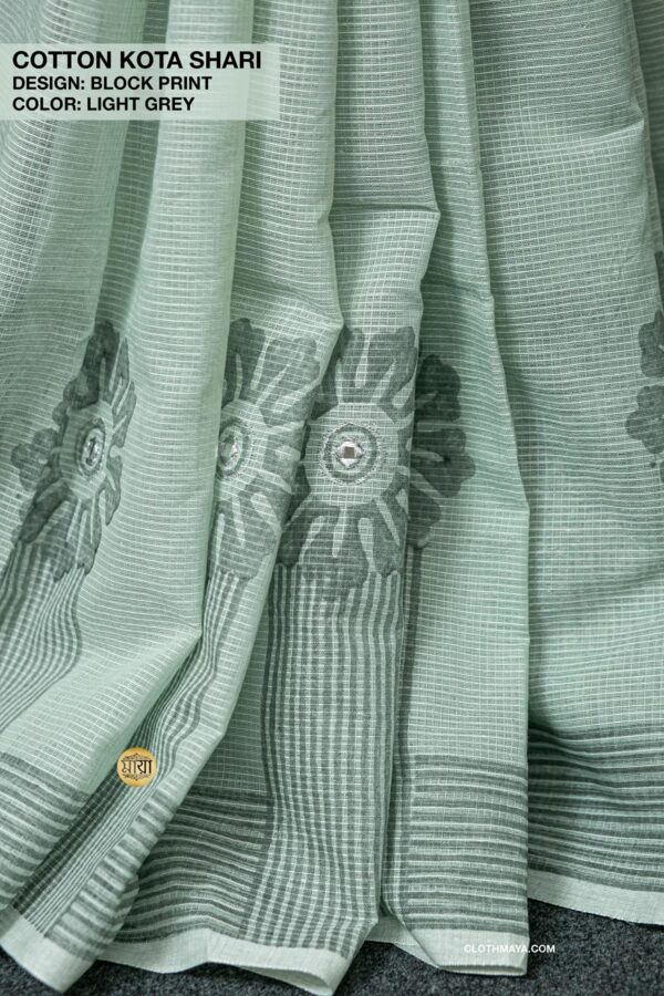 Handloom Soft cotton Kota block printed shari