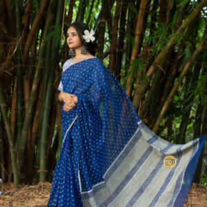 Handloom SOft cotton block printed shari (5)