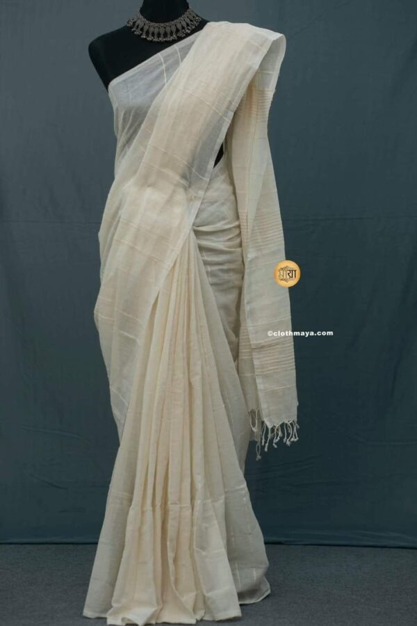 Handloom KHadi Kora Shari 2025