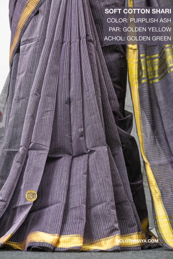 Handloom Soft Cotton shari - Image 4